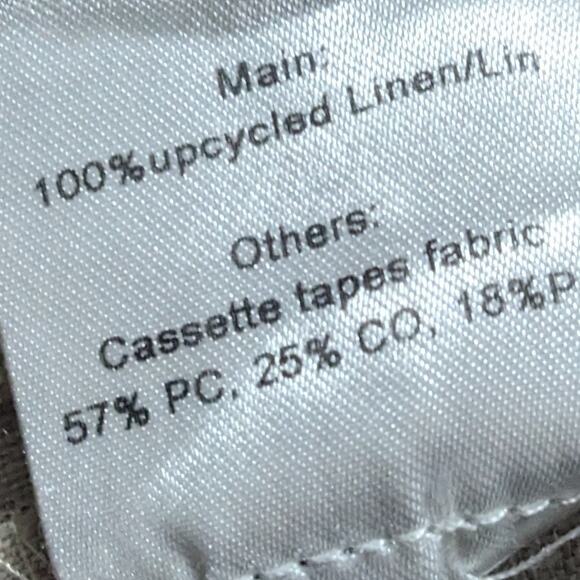 Benjamin Benmoyal Cassette Bowling Button Down Shirt Cream Women's Size Small - Picture 11 of 11